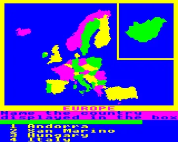 European Knowledge (1984)(Micro Power)[EURO] screen shot game playing